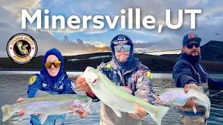 Minersville reservoir, Beaver Utah | Mini jig Trout Fishing | ultralight fishing |