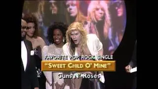 Guns N' Roses Wins Pop Rock Single - AMA 1989