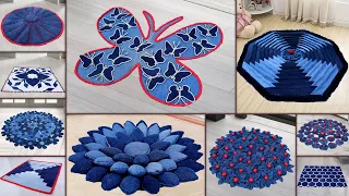 10 jeans Doormat Making || DIY Old Clothe || Doormat Handmade Things Ideas