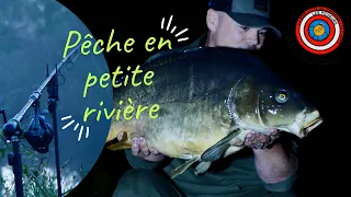 Pêche de la carpe en petite rivière!!