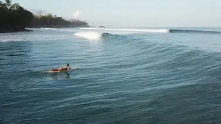 Dutch Longboarder, Anne Albers, Surfing in Pavones, Costa Rica