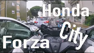 Honda Forza in City (short ride)