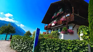 Lugano 🇨🇭- Breathtaking lakeside walk - Switzerland's most beautiful cities - Walking tour 4K
