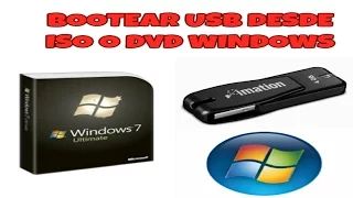 COMO BOOTEAR WINDOWS [XP/VISTA/7/8/10] EN UNA MEMORIA USB