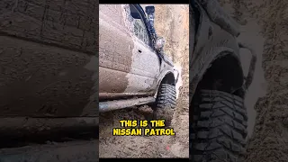 Nissan Patrol in Full Action - Deep Trench #4x4offroad #shortsfeed