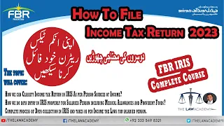 How to file fbr income tax return online 2023