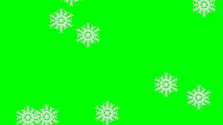 Snow falling Green screen-Copyright Free