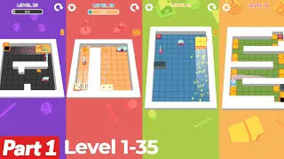 Shape Slicer 3D App Game - Gameplay Walkthrough Part 1 - Level 1-35 iOS Android HD Offline Challenge