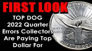 🚀💰HIGHLY DESIRED 2022 Maya Angelou Quarter Errors Collectors Are Paying Top Dollar For!