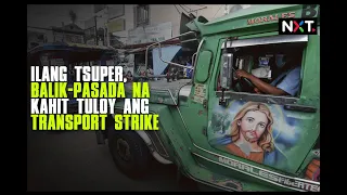 Ilang tsuper, balik-pasada na kahit tuloy ang transport strike | NXT