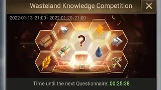 Last Shelter Survival : Wasteland Knowledge Competition 🤦‍♂😭