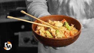 One Pan Rice and Chicken - Teriyaki Chicken (what to cook for dinner) - Hungry Guy Recipes, #193