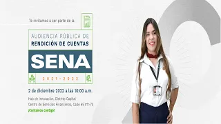 Rendición de Cuentas SENA 2021-2022, Dirección General