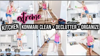 NEW! EXTREME ORGANIZE + DECLUTTER + CLEAN WITH ME 2020 | KITCHEN TRANSFORMATION |CLEANING MOTIVATION