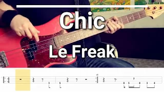 Chic - Le Freak (Bass Cover) TABS