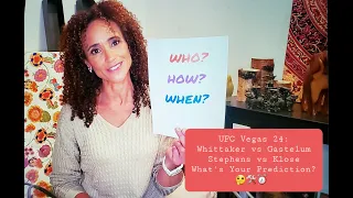 What's Your Prediction For UFC Vegas 24's Whittaker vs Gastelum & Stephens vs Klose? Who? How? When?