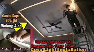 Paano Mag Kabit Ng Strip Light Para sa  Cove Light at Shadow Light ng Walang Alon