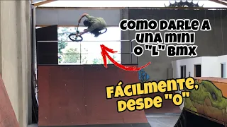 Como darle a una rampa bmx / como saltar en una rampa bmx / bmx para principiantes /bmx