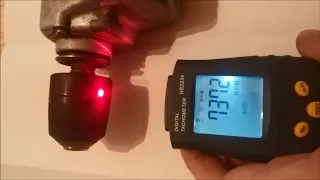Digital laser photo tachometer test
