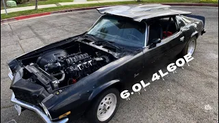 THE 2nd GEN LS SWAP CAMARO IS DONE AND HEADED TO A STREET NEAR YOU COMING BACK (POSI AND GEARS)