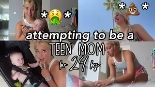 i became a TEEN MUM for 24 HOURS! *help*