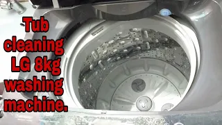 Tub cleaning of LG top load washing machine (Bangla)|No cost maintainace of washing machine at home|