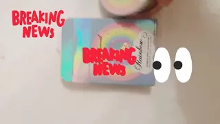 Husband destroys too faced unicorn rainbow strobe highlighter.