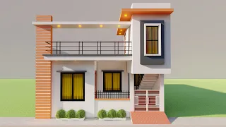 25 by 42 4 Bedroom House Elevation,3D Makan Ka Naksha,New 2023 House Map