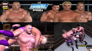 Brock Lesnar vs Evolution | One on Three Handicap Match | Smackdown! Here Comes The Pain Gameplay