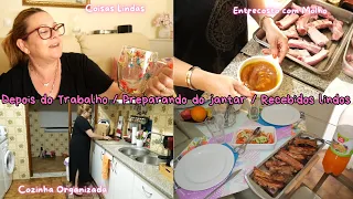 ROTINA DA NOITE|| PREPARANDO O JANTAR|| RECEBIDOS LINDOS BARATOS|| COZINHA LIMPA||ELISABETE NOGUEIRA