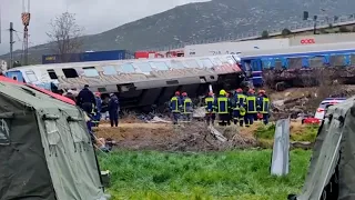 Rescuers comb wreckage of Greece's train crash; dozens killed