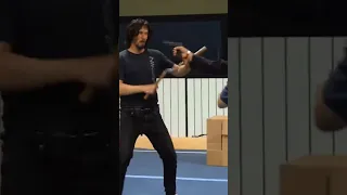 Keanu Reeves training for John Wick #keanureeves #johnwick #movies #shorts