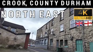 CROOK, COUNTY DURHAM NORTH EAST 4K NO MUSIC WALKING VIDEO