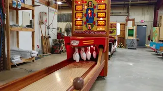 1958 United Playtime Big Ball Bowler Bowling Machine 16'