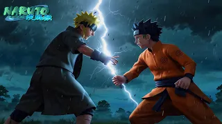 Super Naruto vs Shino aggressive an amazing battle under lightning スーパーナルトvsシノ、雷の下でアグレッシブな素晴らしい戦い