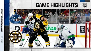 Canucks @ Bruins 11/13 | NHL Highlights 2022