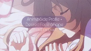 Anime Side Profile + Desired Face shape ~ // sub 💖