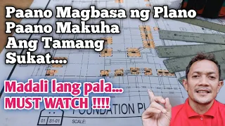 Paano Mag Basa ng Plano • Madaling paraan ng pag basa ng Plano • Foundation Plan