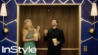 Connie Britton & Dylan McDermott | 2020 Golden Globes Elevator | InStyle | #shorts