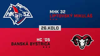 26.kolo MHK 32 Liptovský Mikuláš - HC 05 Banská Bystrica HIGHLIGHTS