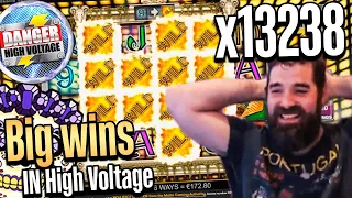 Record win x13238  on Danger High Voltage   - Top 5 Big wins in casino slot