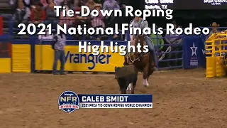 National Finals Rodeo Tie-Down Roping Highlights from 2021 in Las Vegas