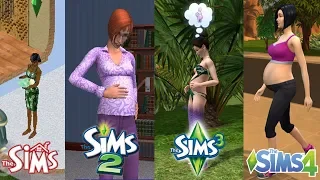 СРАВНЕНИЕ БЕРЕМЕННОСТИ ИЗ ВСЕХ ЧАСТЕЙ ИГРЫ THE SIMS