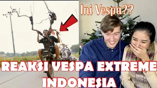 REAKSI BULE liat Vespa Indonesia || Pada modif yg aneh-aneh!! Tp solidaritasnya tinggi!!