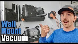 Clean with Convenience: Wall-Mounted Retractable Vacuum Unboxing & Setup. Giraffe Tools NEW Product
