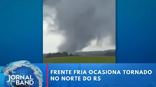 Tornado com ventos de 117km/h atinge o norte do RS | Jornal da Band