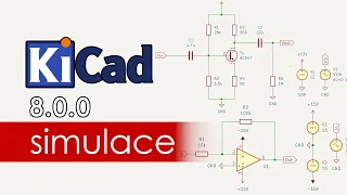 Zesilovač s tranzistorem a operačním zesilovačem | KiCad 8 - Simulace