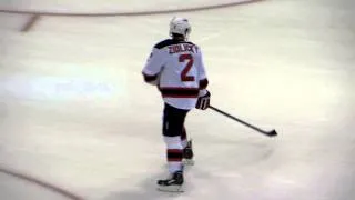 Marek Zidlicky during pre-game warm-up at the Devils @ Senators hockey game