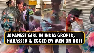 Japanese Woman Groped, Harassed In Delhi On Holi; Disturbing Video Goes Viral | Watch