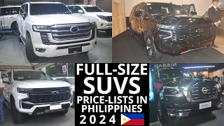 Full-Size SUVs Price-lists in Philippines 2024 | Land Cruiser, Suburban, Patrol & Tahoe